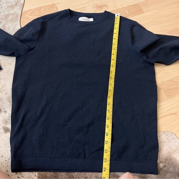 MINISTRY OF SUPPLY Navy Supply Atlas Sweater Long Sleeve Tech Crewneck Sz Small - Picture 8 of 8